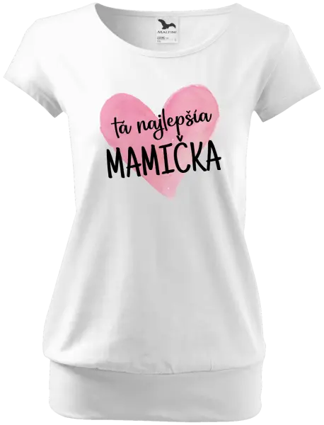 Dámske tričko Tá najlepšia mamička srdce