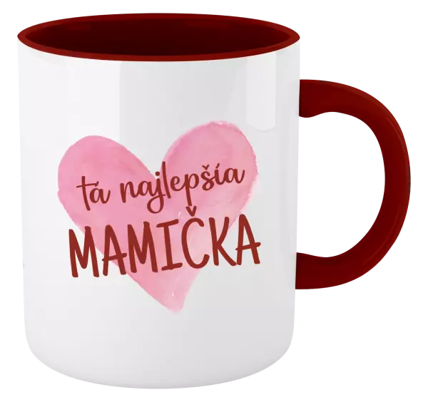 Hrnček  Tá najlepšia mamička srdce
