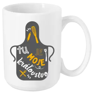 Hrnček Tu je moje kráľovstvo - zástera