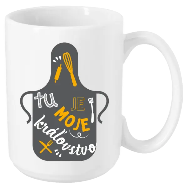 Hrnček Tu je moje kráľovstvo - zástera