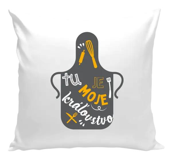 Vankúš Tu je moje kráľovstvo - zástera
