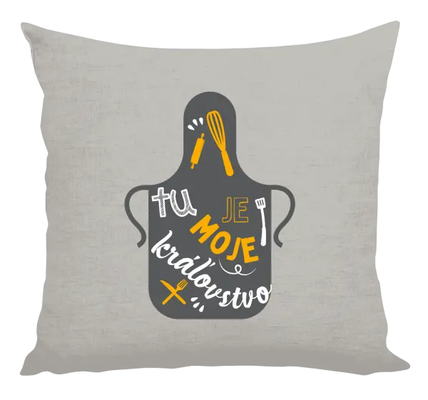 Vankúš Tu je moje kráľovstvo - zástera