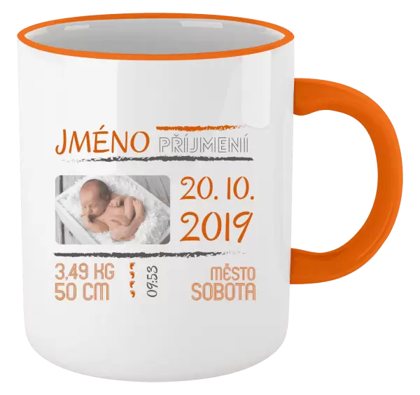 Hrnek Narození miminka 01