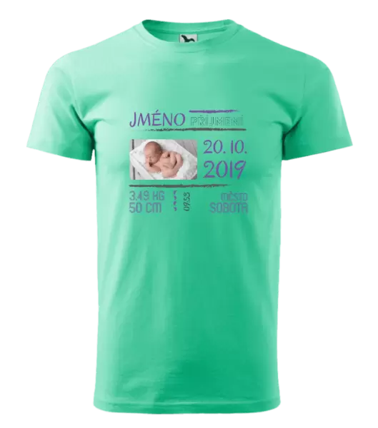 Pánské tričko Narození miminka 01