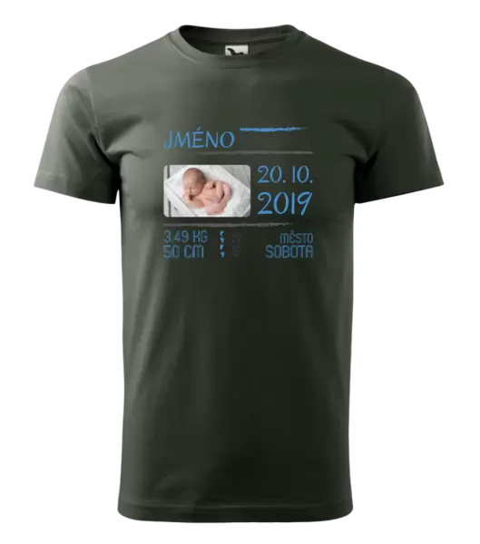 Pánské tričko Narození miminka 01