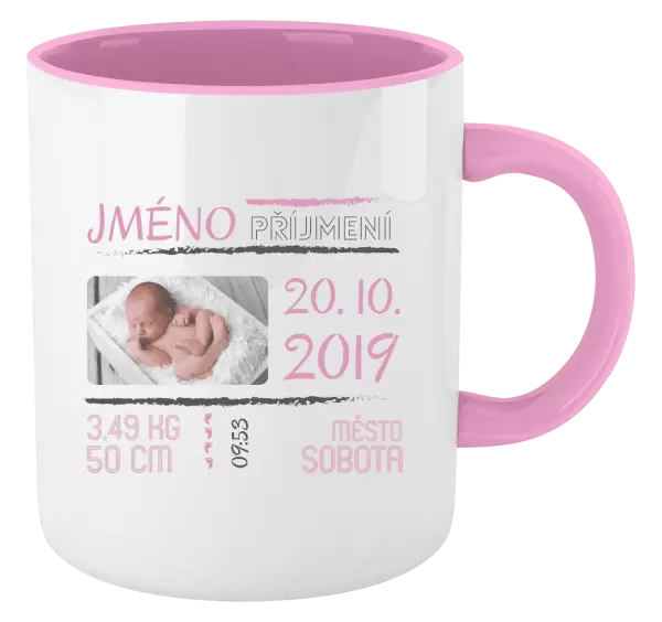 Hrnek Narození miminka 01