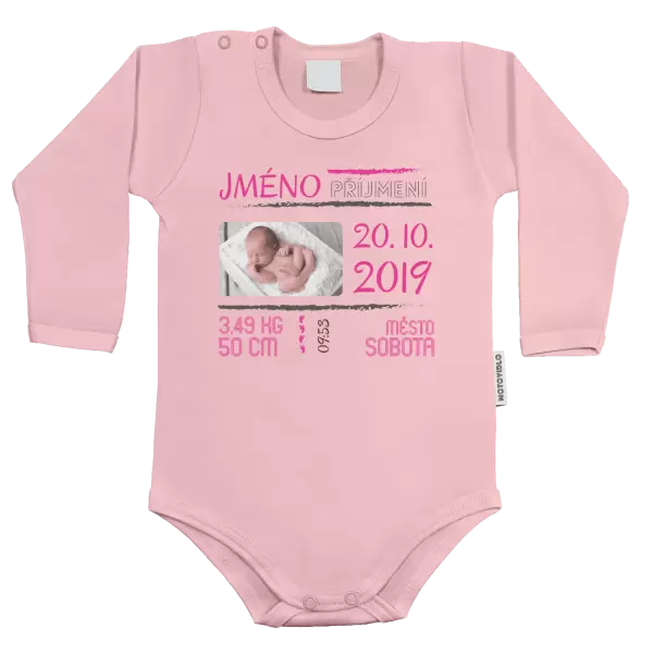 Dětské body Narození miminka 01