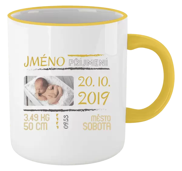 Hrnek Narození miminka 01