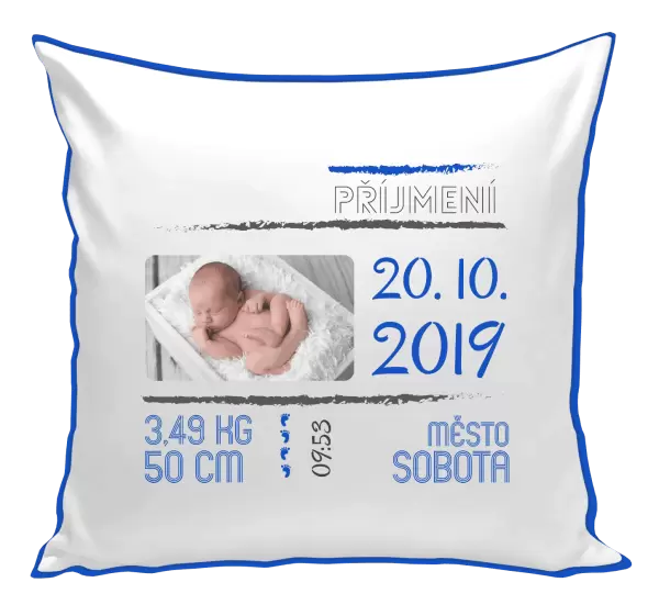 Polštář Narození miminka 01
