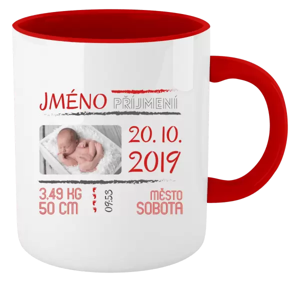 Hrnek Narození miminka 01