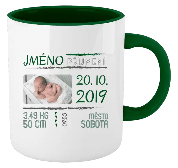 Hrnek Narození miminka 01