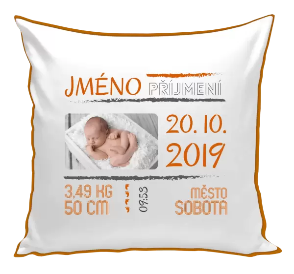 Polštář Narození miminka 01