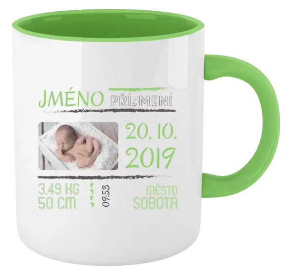 Hrnek Narození miminka 01