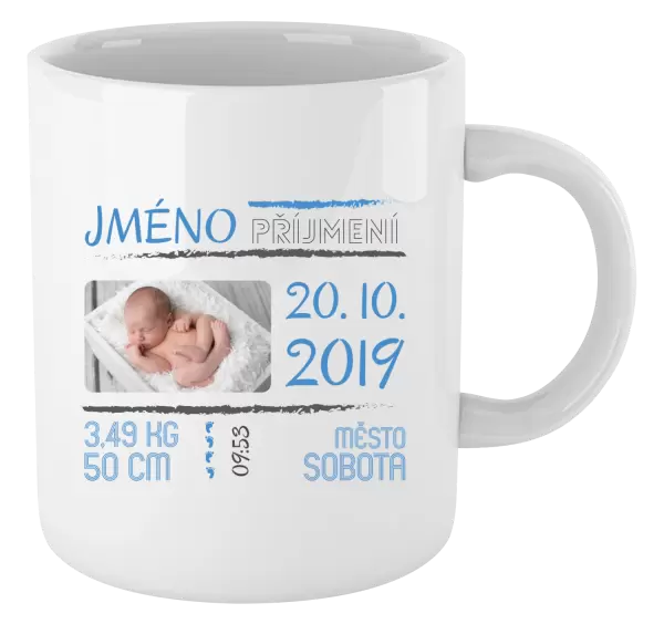 Hrnek Narození miminka 01
