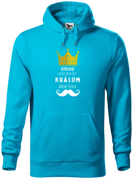 Pánska mikina Otecko bude navždy kráľom môjho života