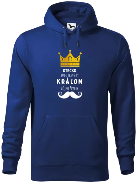 Pánska mikina Otecko bude navždy kráľom môjho života