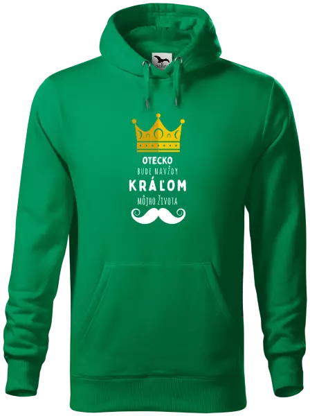 Pánska mikina Otecko bude navždy kráľom môjho života