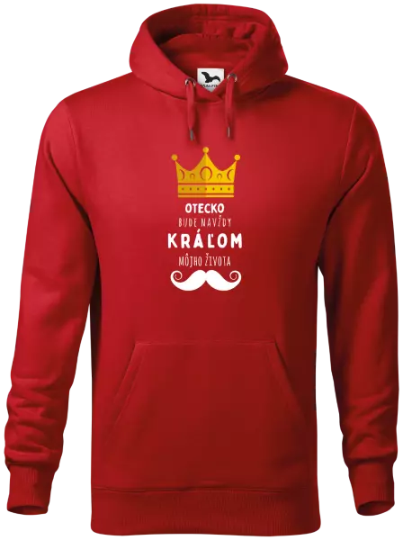 Pánska mikina Otecko bude navždy kráľom môjho života