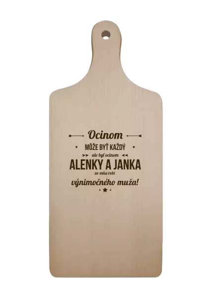 Doštička Ocinom môže byť každý s menami