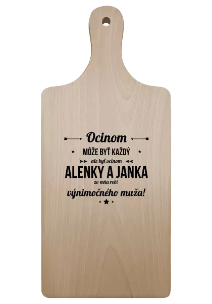 Doštička Ocinom môže byť každý s menami