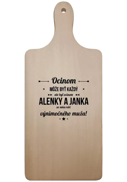 Doštička Ocinom môže byť každý s menami