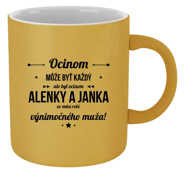 Hrnček metalický Ocinom môže byť každý s menami