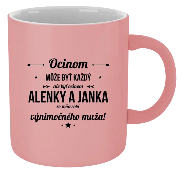 Hrnček metalický Ocinom môže byť každý s menami