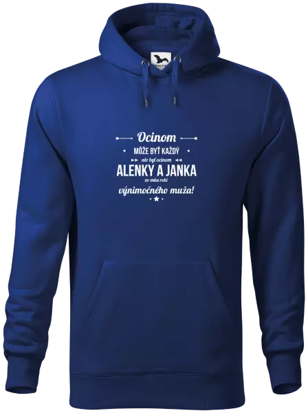 Pánska mikina Ocinom môže byť každý s menami