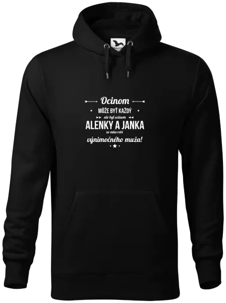 Pánska mikina Ocinom môže byť každý s menami