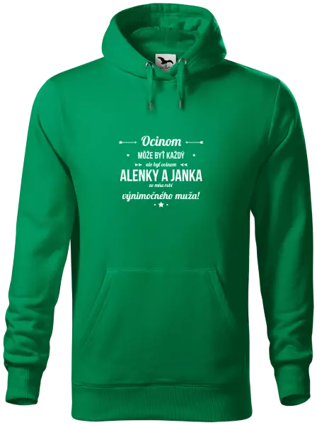 Pánska mikina Ocinom môže byť každý s menami