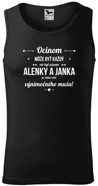 Pánske tielko Ocinom môže byť každý s menami