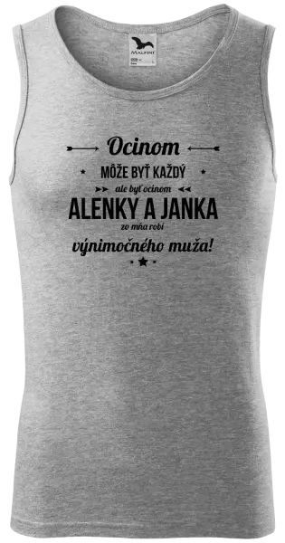 Pánske tielko Ocinom môže byť každý s menami