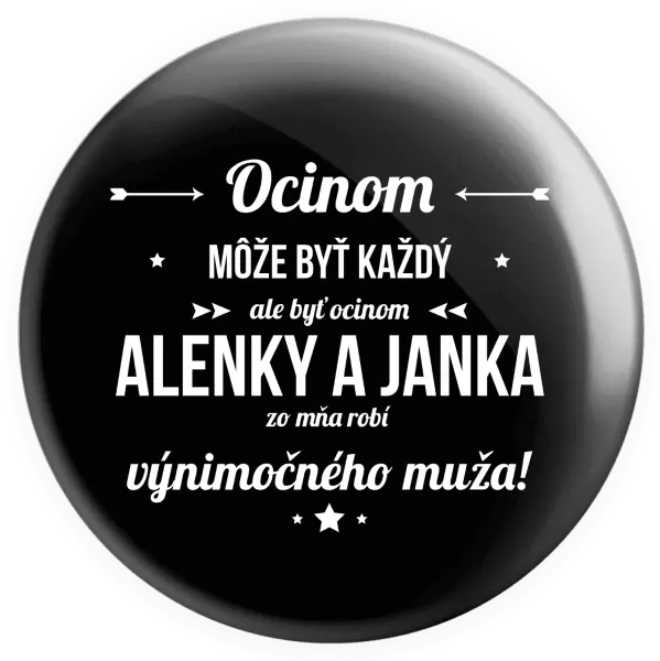 Placka Ocinom môže byť každý s menami