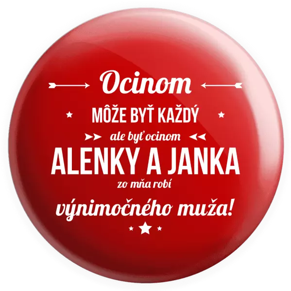 Placka Ocinom môže byť každý s menami