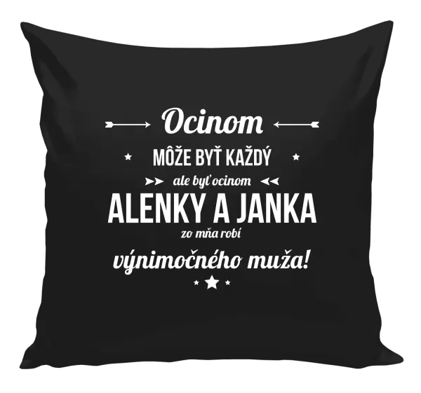 Vankúš Ocinom môže byť každý s menami