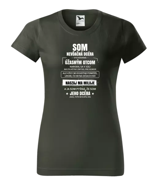 Dámske tričko Otcova nevďačná dcéra 