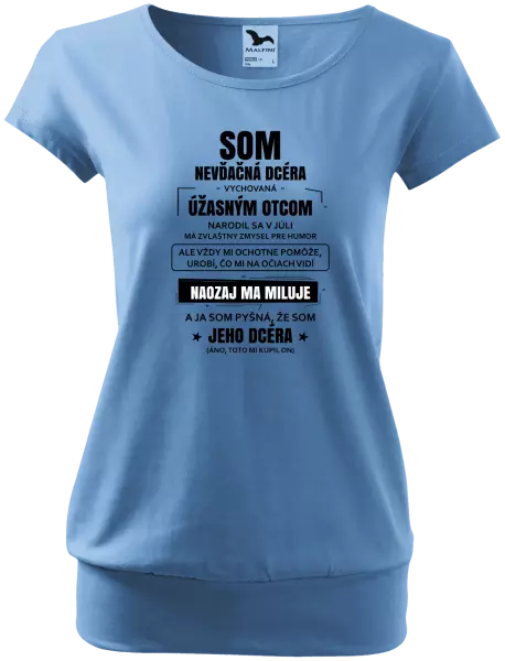 Dámske tričko Otcova nevďačná dcéra 
