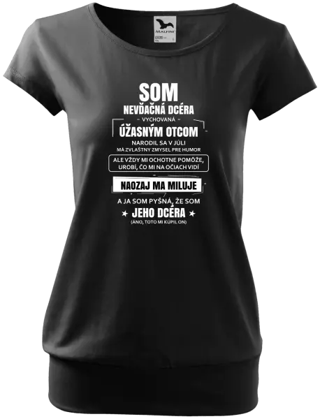 Dámske tričko Otcova nevďačná dcéra 