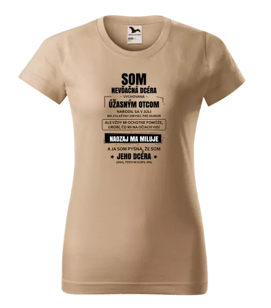 Dámske tričko Otcova nevďačná dcéra 