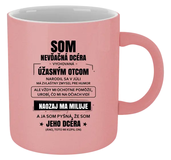 Hrnček metalický Otcova nevďačná dcéra 