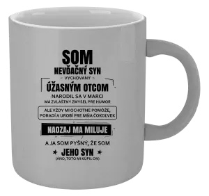 Hrnček metalický Otcov nevďačný syn