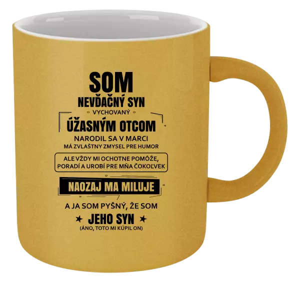 Hrnček metalický Otcov nevďačný syn