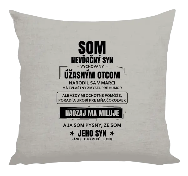 Vankúš Otcov nevďačný syn