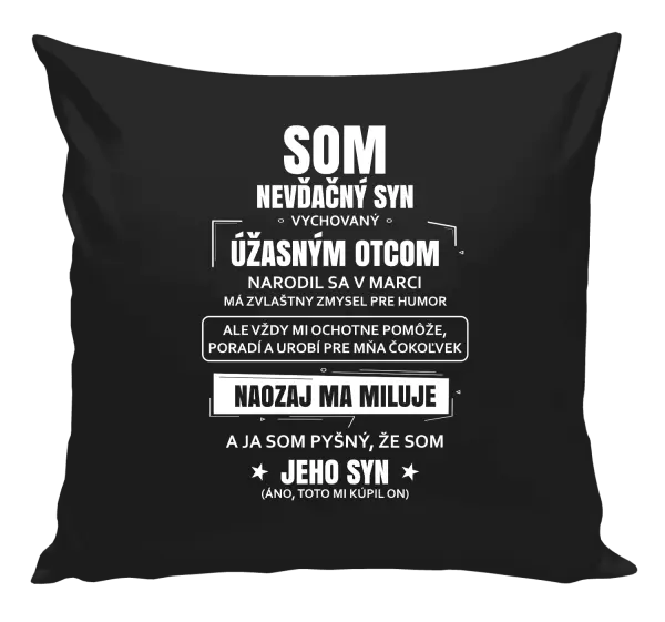 Vankúš Otcov nevďačný syn