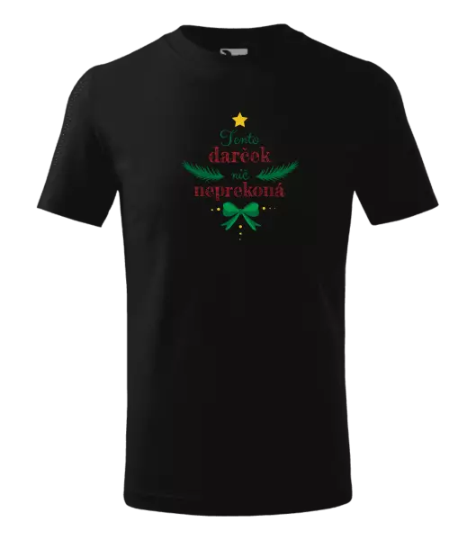 Detské vianočné tričko Tento darček nič neprekoná