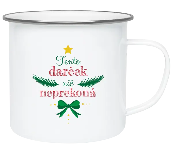 Vianočná plecháčik Tento darček nič neprekoná