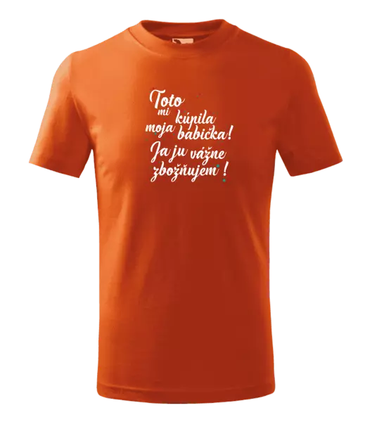 Detské tričko Toto mi kúpila moja babička