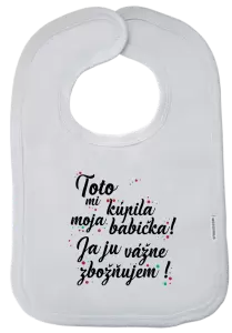 Detský podbradník Toto mi kúpila moja babička