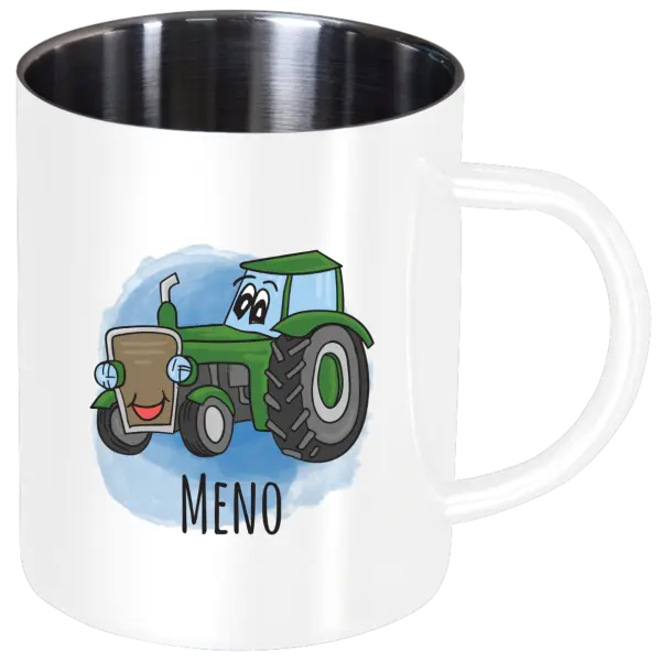 Nerezový hrnček Traktor