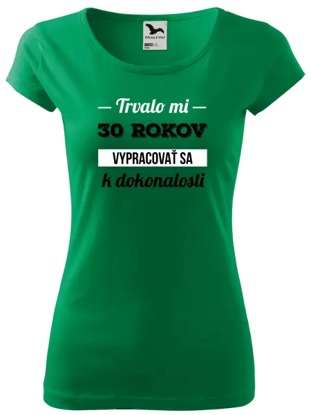 Dámske tričko Trvalo mi x rokov vypracovať sa k dokonalosti 